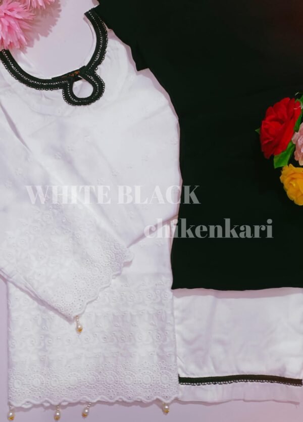 WhiteBlack Chikenkari - Image 2