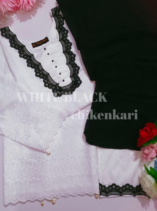 WhiteBlack Chikenkari